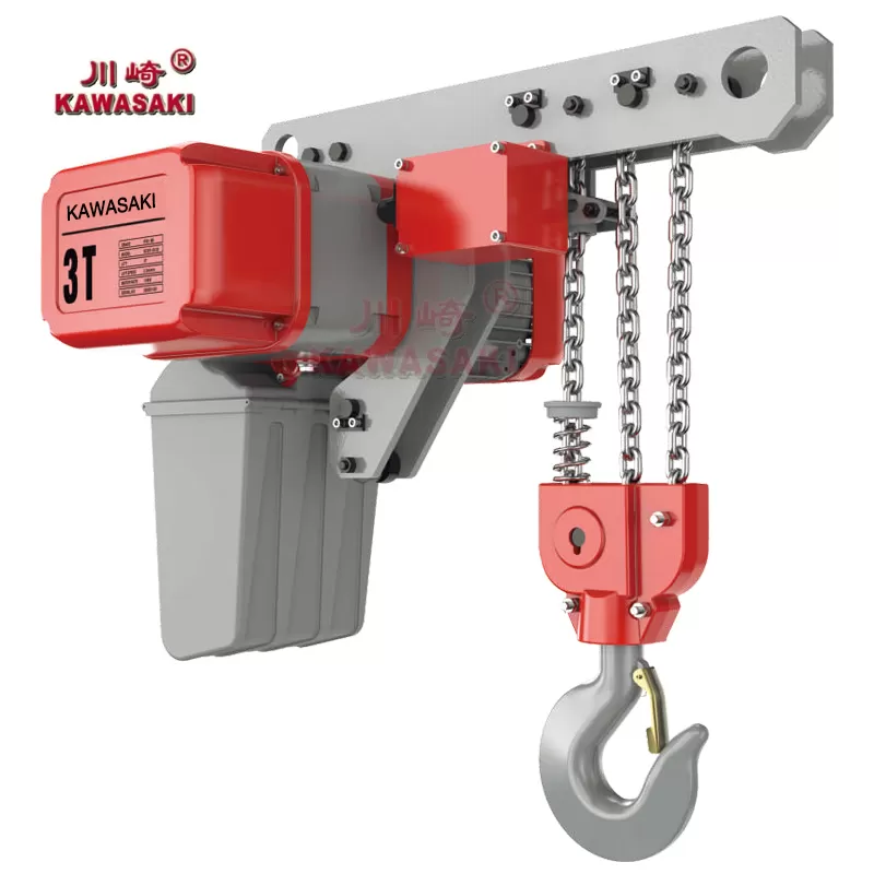 kawasaki ultra low fixed electric chain hoist DCEK 3T-7T