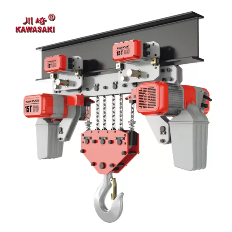 KAWASAKI ULTRA LOW RUNNING ELECTRIC CHAIN HOIST DECR 15T