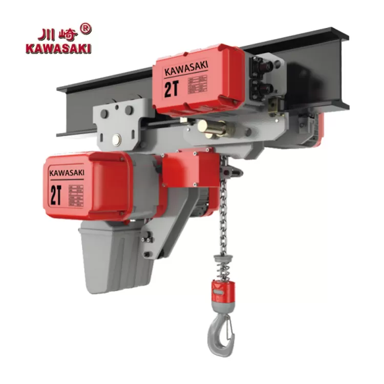 KAWASAKI ULTRA LOW RUNNING ELECTRIC CHAIN HOIST DECR 2T
