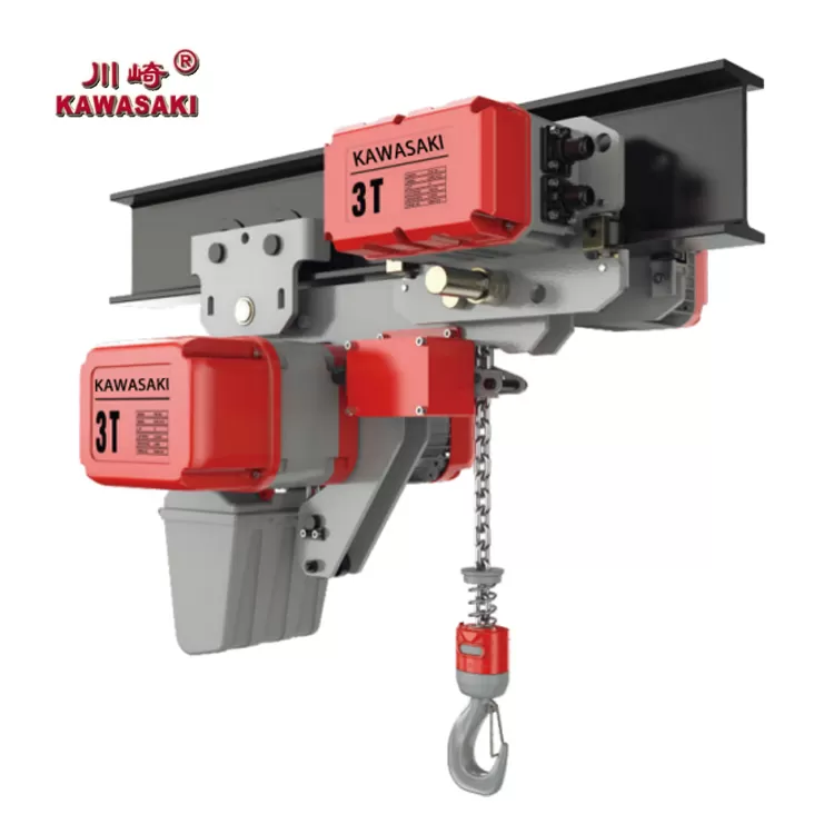 KAWASAKI ULTRA LOW RUNNING ELECTRIC CHAIN HOIST DECR 3T