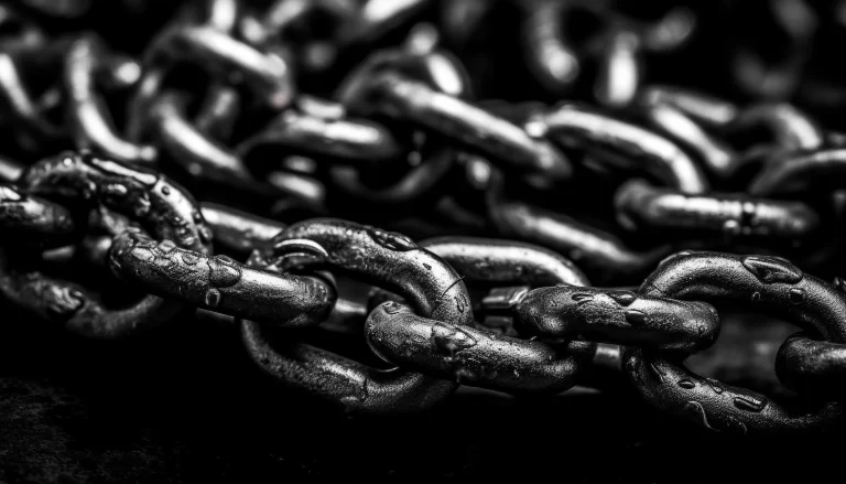 interlocked-steel-chains-create-strong-connection