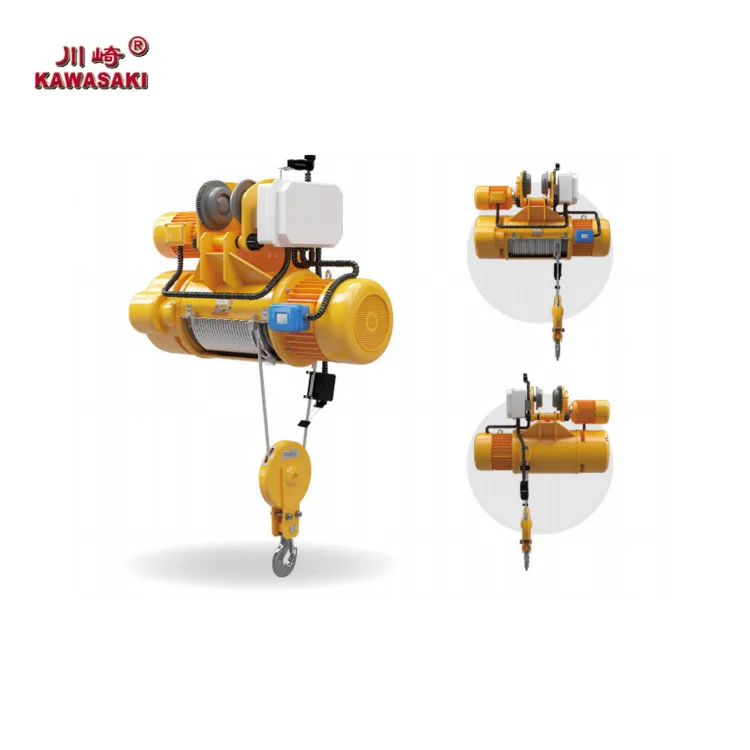 1- kawasaki longitudinal type wire rope electric hoist m3