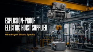 Explosion-Proof Electric Hoist Supplier What Buyers Should Specify for Hazardous Industrial Environments