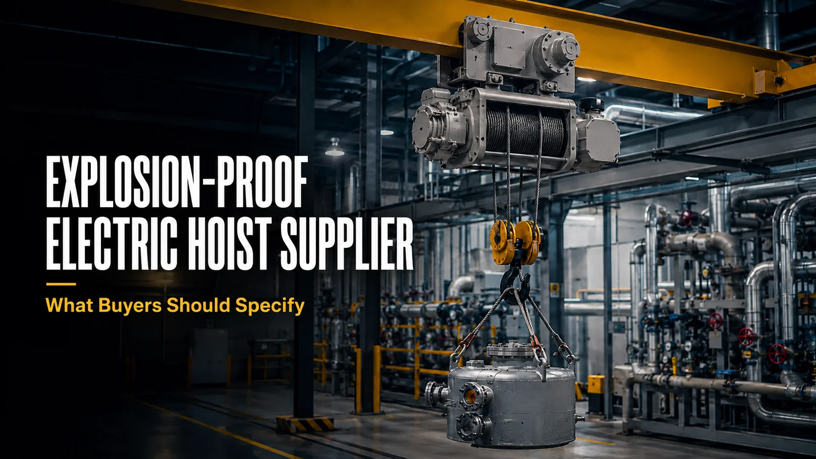 Explosion-Proof Electric Hoist Supplier What Buyers Should Specify for Hazardous Industrial Environments