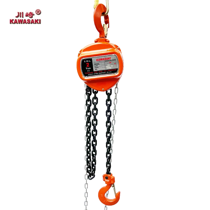Kawasaki CK manual chain hoist for WLL and load test specification review