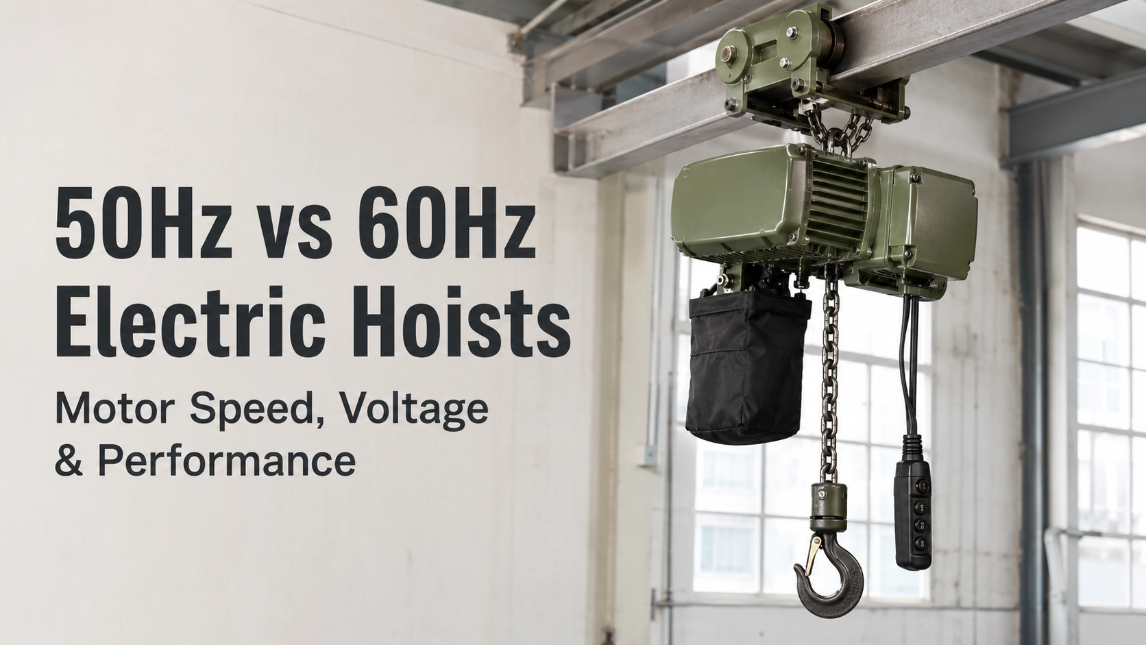 50Hz vs 60Hz Electric Hoists Motor Speed, Voltage and Performance Differences