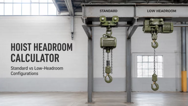 Hoist Headroom Calculator Standard vs Low-Headroom Configurations