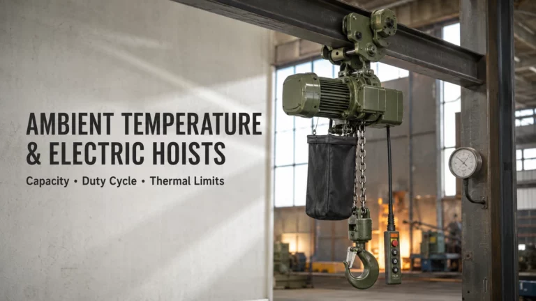 How Ambient Temperature Affects Electric Hoist Capacity and Duty Cycle