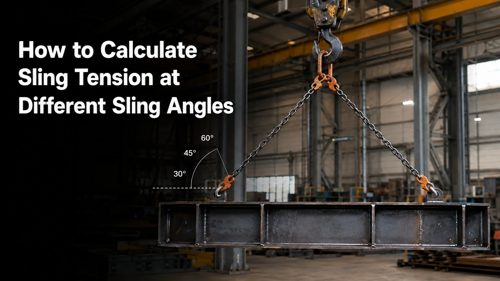 How to Calculate Sling Tension at Different Sling Angles