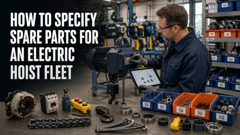 How to Specify Spare Parts for an Electric Hoist Fleet